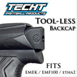 TechT Tool-Less Backcap for Eclipse Emek / EMF100 / Etha2 - Black