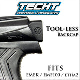 TechT Tool-Less Backcap for Eclipse Emek / EMF100 / Etha2 - Black