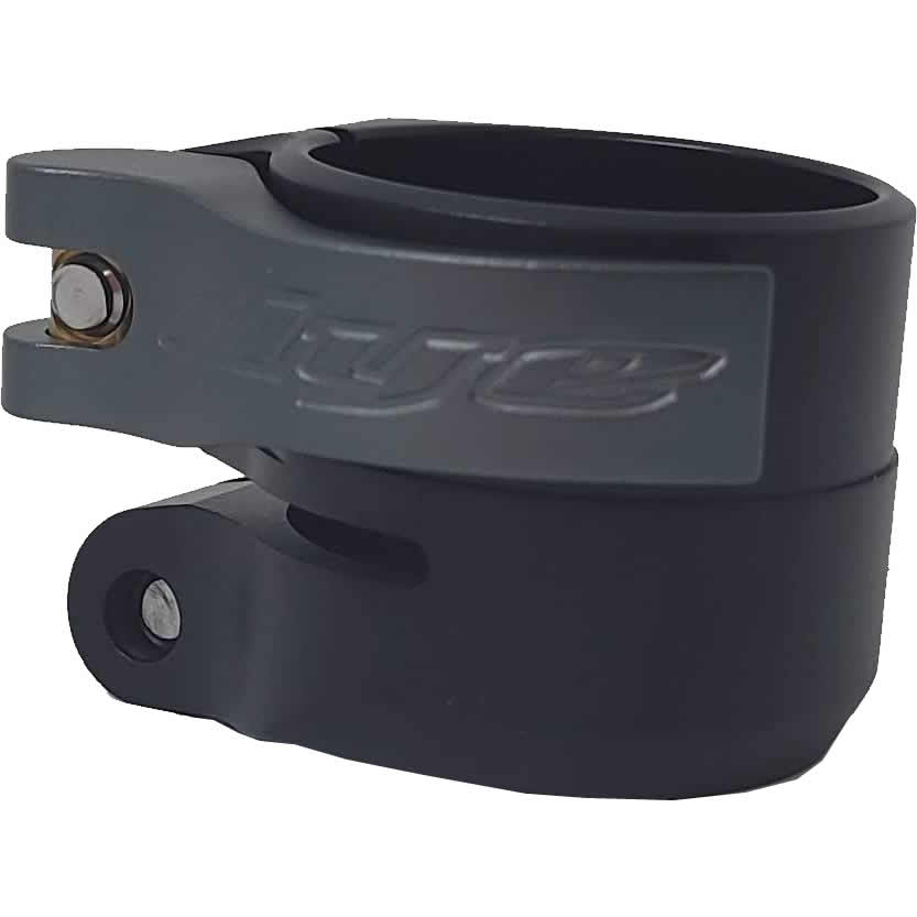 FLE Paintball Feedneck - Low Profile, Lightweight, Hinged Clamp With Brass Pivot, Fits Most Markers (Polished Black)
