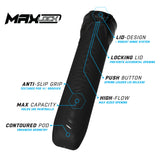 HK Army Max Pod 185 Round Pods - Black - 1-Pod