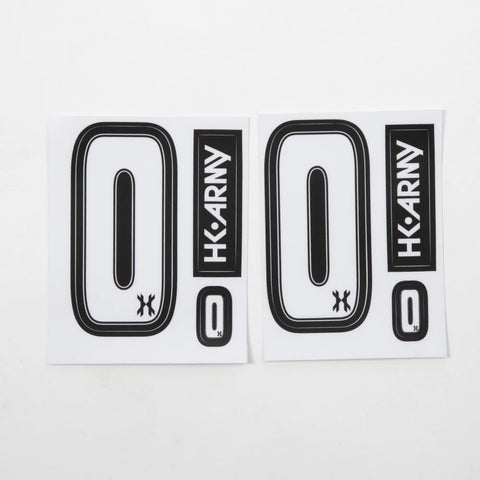 HK Army Number Sticker Pack "0"