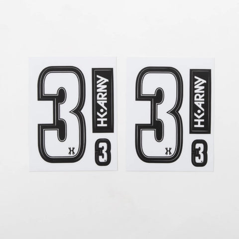 HK Army Number Sticker Pack "3"