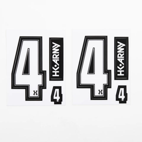 HK Army Number Sticker Pack "4"