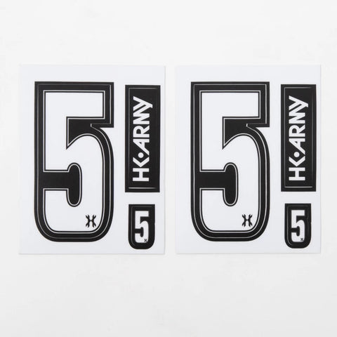 HK Army Number Sticker Pack "5"