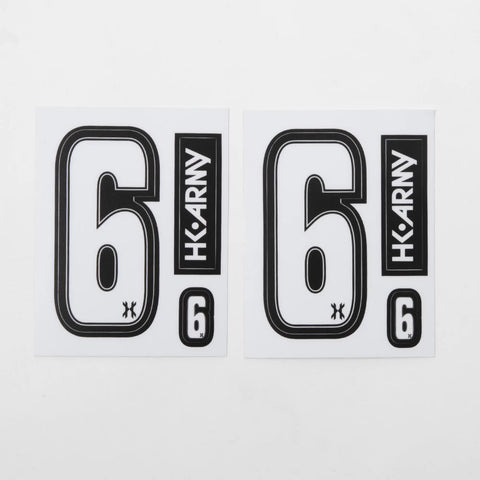 HK Army Number Sticker Pack "6"