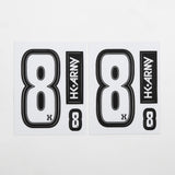 HK Army Number Sticker Pack "8"