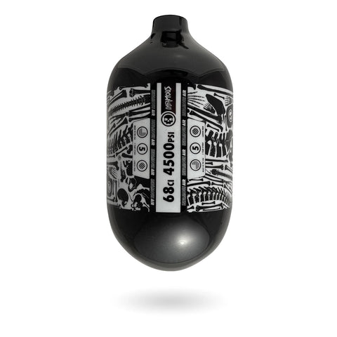 Infamous Air "DIAMOND SERIES" (Bottle Only) 68ci / 4500psi - BONES - BLACK / WHITE