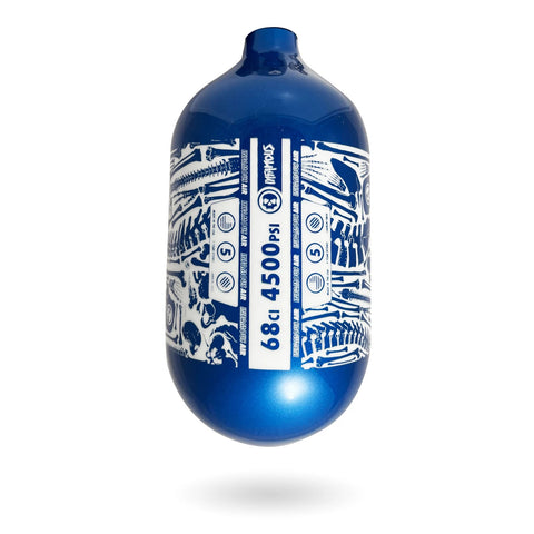 Infamous Air "DIAMOND SERIES" (Bottle Only) 68ci / 4500psi - BONES - BLUE / WHITE