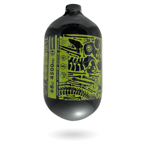 Infamous Air "Bones" (Bottle Only) 68ci / 4500psi - BLACK / VOLT