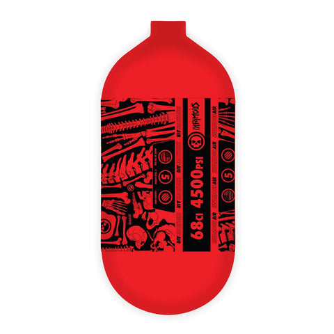 Infamous Air "Bones" (Bottle Only) 68ci / 4500psi - Red - BOD 9/20