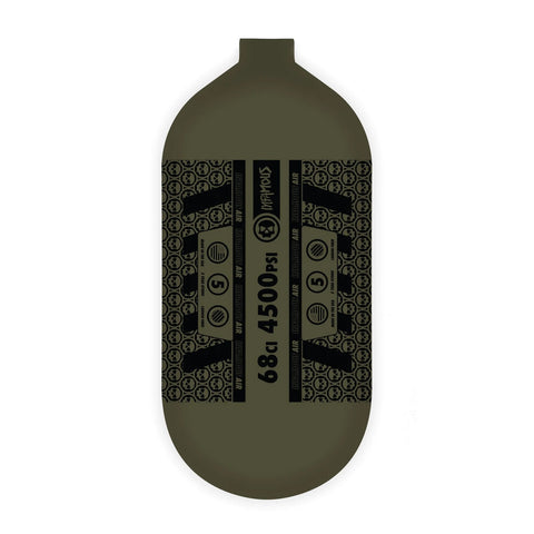 Infamous Air "Skull Squad" (Bottle Only) 68ci / 4500psi - Olive - BOD 9/20