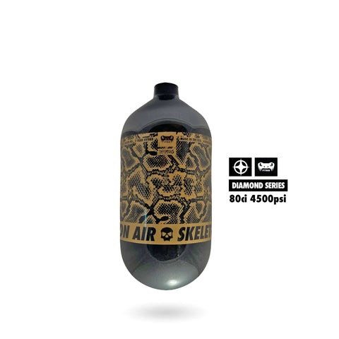 Infamous Python Air Hyperlight "DIAMOND SERIES" (Bottle Only) 80ci / 4500psi - Black / Gold