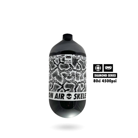 Infamous Python Air Hyperlight "DIAMOND SERIES" (Bottle Only) 80ci / 4500psi - Black / White