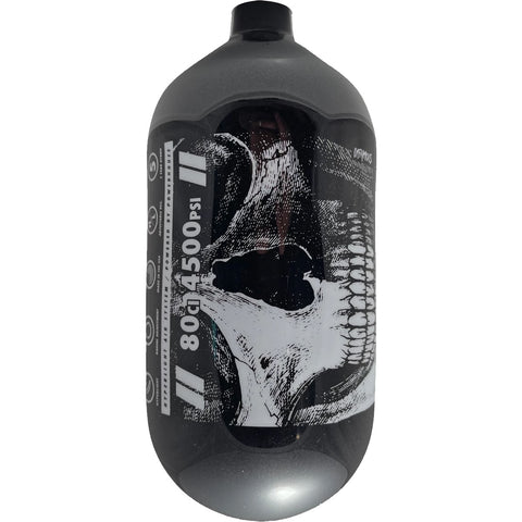 Infamous Skeleton Air "Hyperlight" - Savage Skull - (Bottle Only) 80ci / 4500psi - Black / White