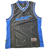JT Basketball Retro Jersey - Black / Blue - Medium