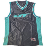JT Basketball Retro Jersey - Black / Teal - Small