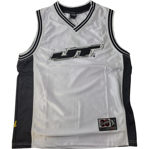 JT Basketball Retro Jersey - Black / White