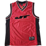 JT Basketball Retro Jersey - Red / Black