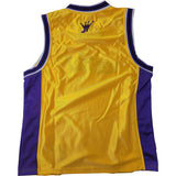 JT Basketball Retro Jersey - Yellow / Purple - Medium