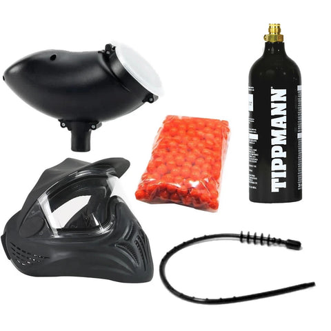 Paintball Wizard Basic Package - Black Thermal Helix
