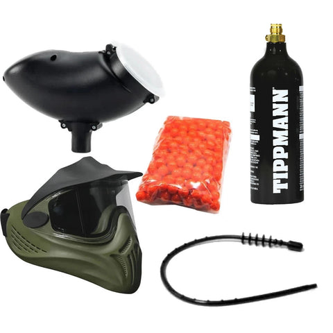 Paintball Wizard Basic Package - Green Thermal Helix